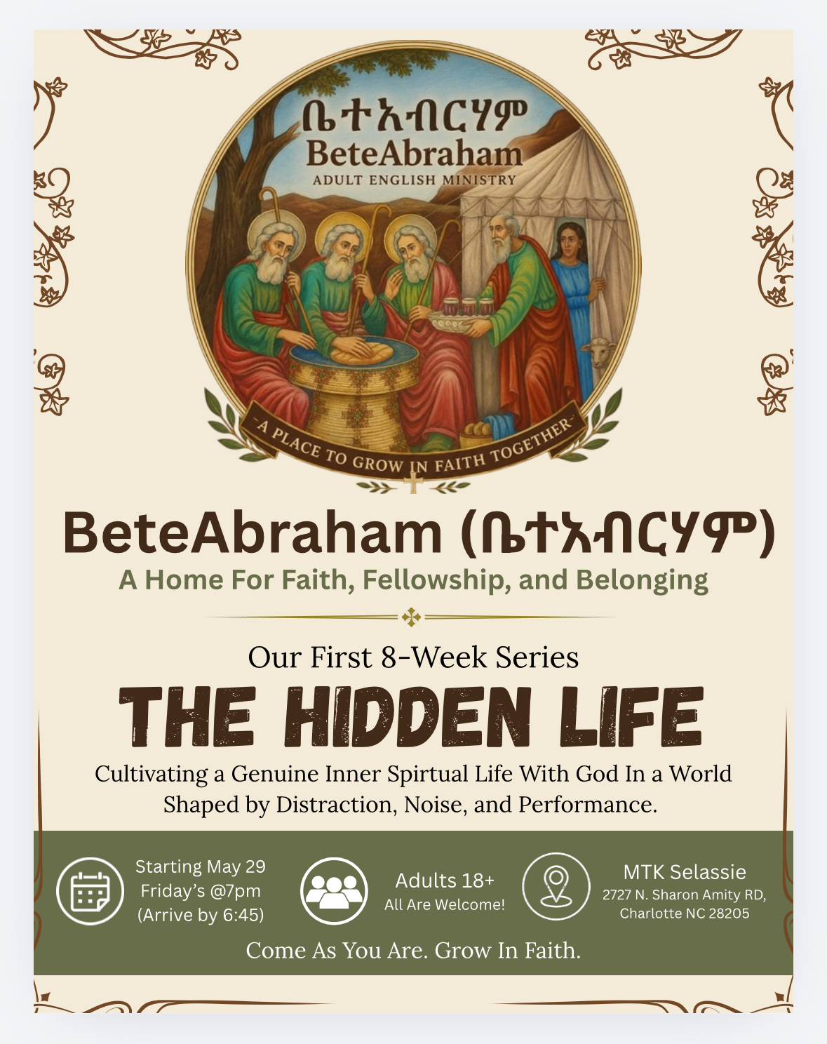 BeteAbraham Adult English Ministry
